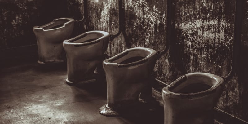 Toalety v Osvětimi nenabízely žádné soukromí