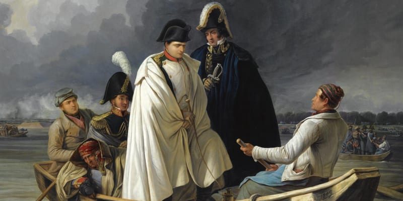 Napoleon po bitvě u Aspernu