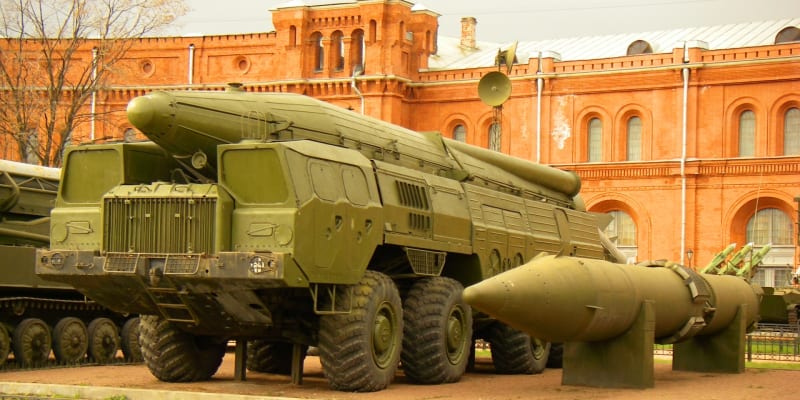 Jaderný nosič SS-12 v Petrohradském muzeu