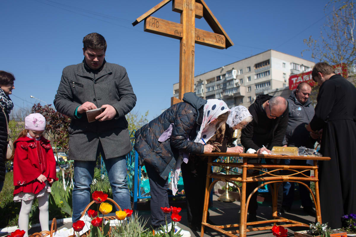 Velikonoce v ukrajinské Oděse (24. dubna 2022)