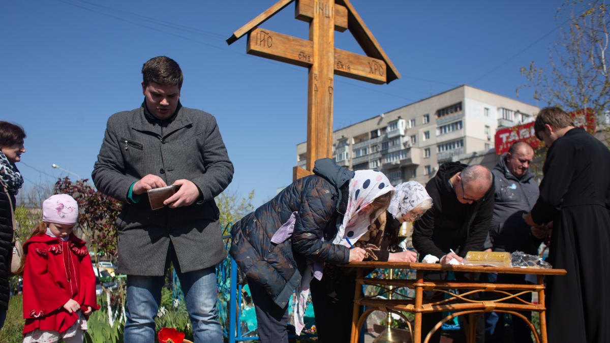 Velikonoce v ukrajinské Oděse (24. dubna 2022)