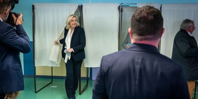 Le Penová volila ve městě Hénin-Beaumont.