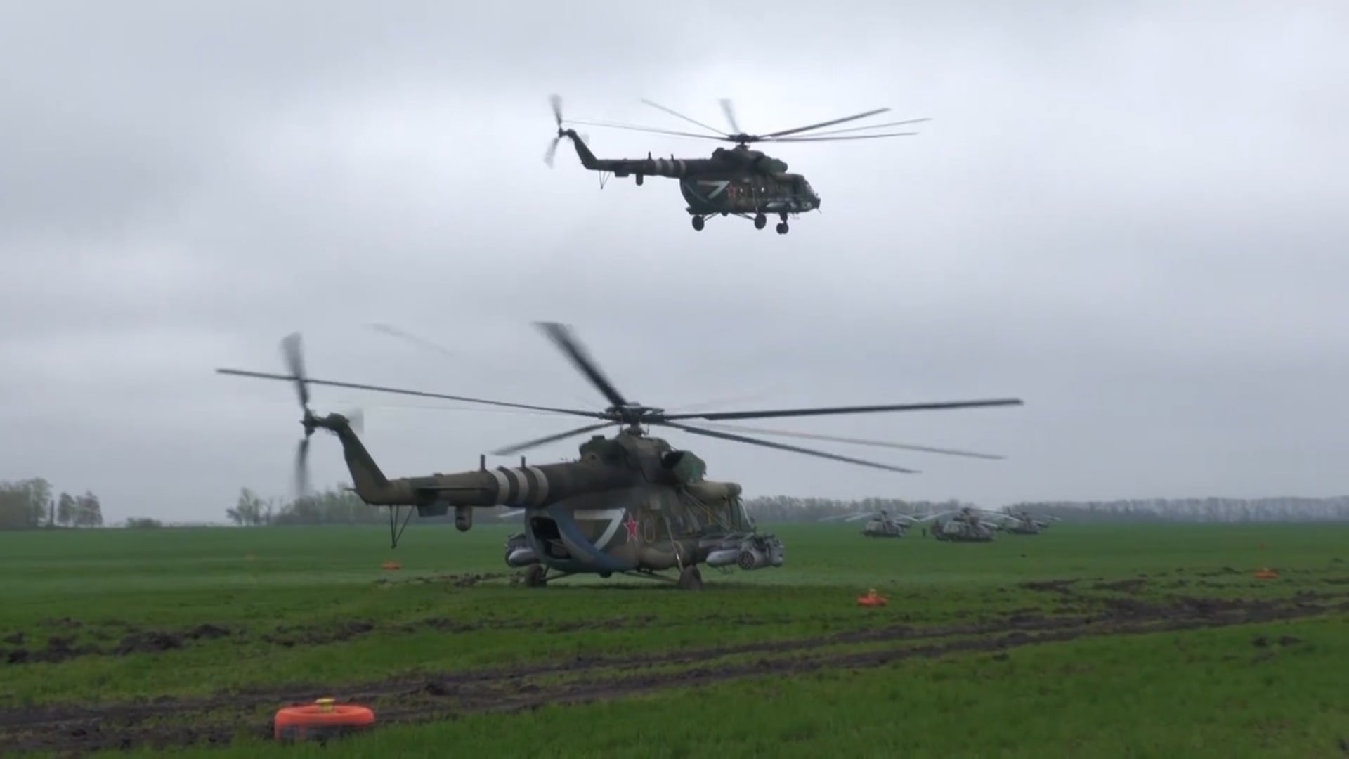 Ruské vrtulníky Mi-8 se zúčastnily i bojů na Ukrajině.