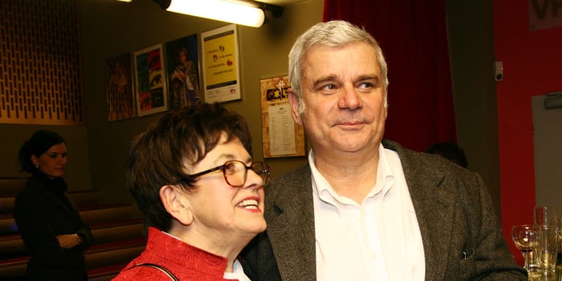 Petr Štěpánek s bývalou manželkou Vlastou Janečkovou 