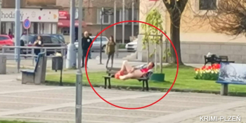 Naháč v Plzni se ukájel na náměstí a snažil se hladit kolemjdoucí. Zadržela ho policie