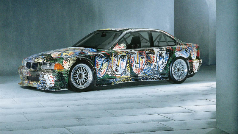  BMW M3 GTR, které v roce 1992 pokreslil italský malíř a sochař Sandro Chia. 