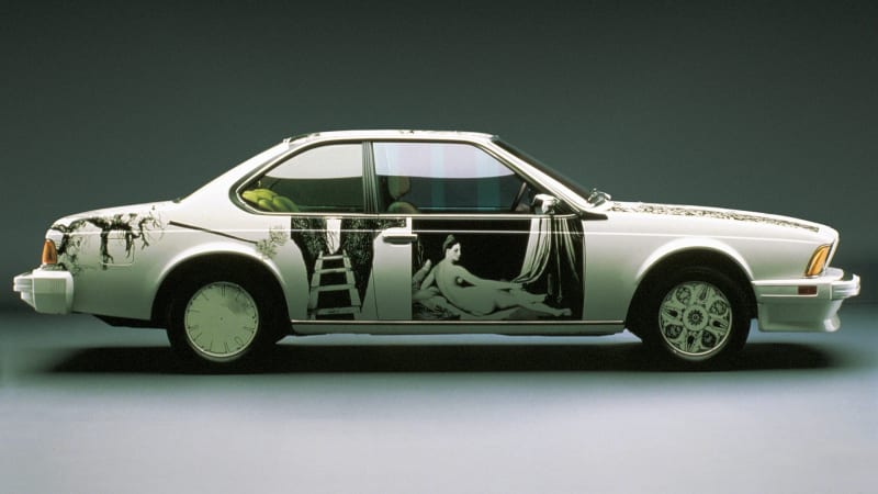 Toto BMW 635 CSI z roku 1986 maloval Robert Rauschenberg.