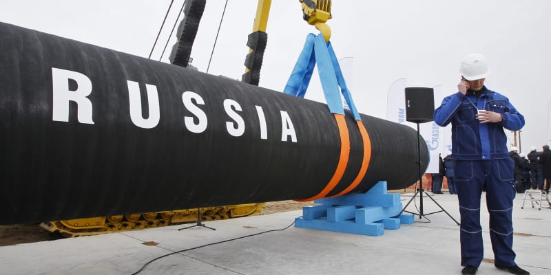 Začátek stavby původního plynovodu Nord Stream v Rusku 9. dubna 2010