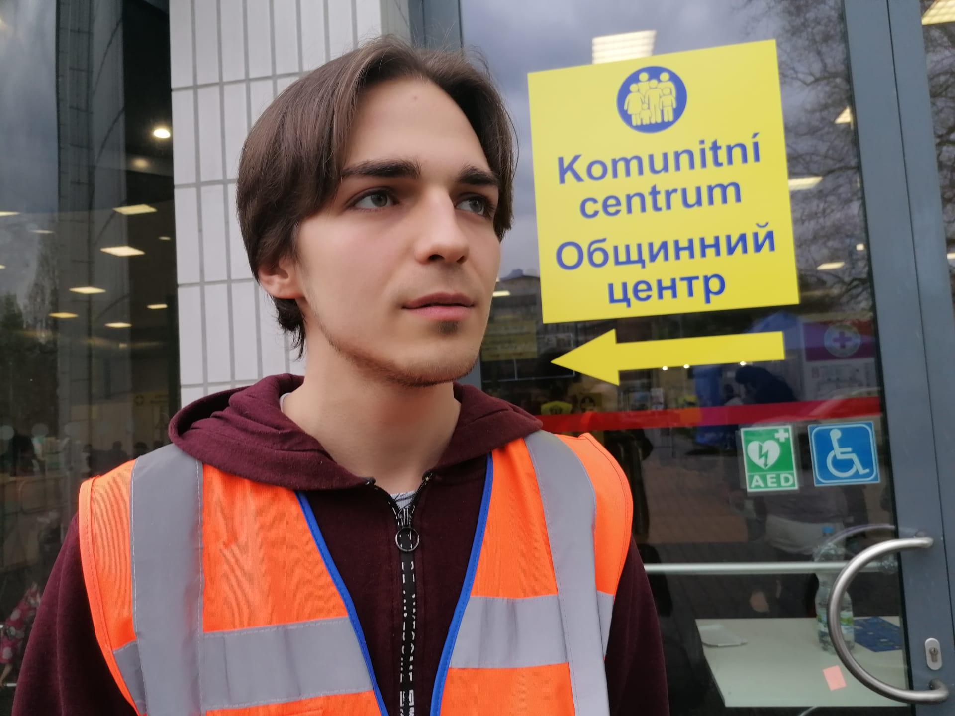 Pavel Mager je ruský občan, v uprchlickém centru v Ostravě teď tlumočí pro ukrajinské uprchlíky.