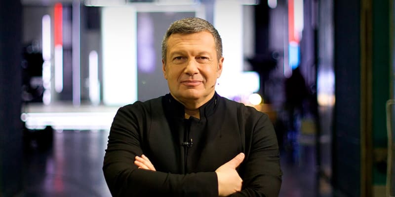  Ruský propagandista a moderátor Vladimir Solovjov