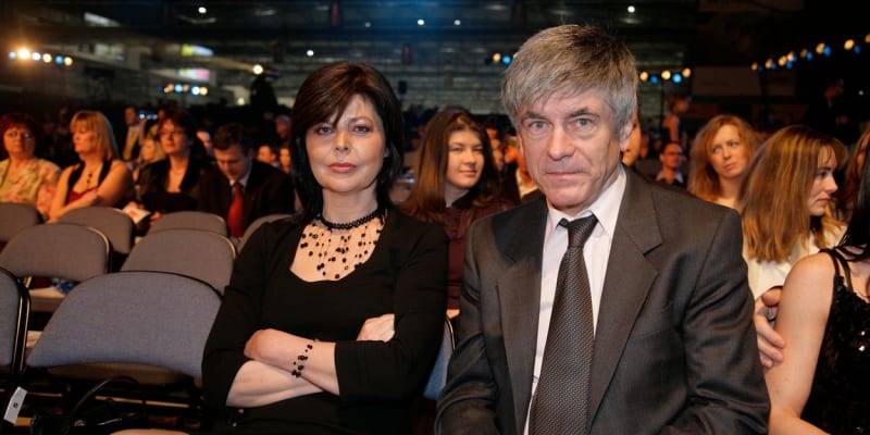 Andrea Čunderlíková s manželem Ladislavem Kleinem, bývalým kytaristou kapely Olympic. 