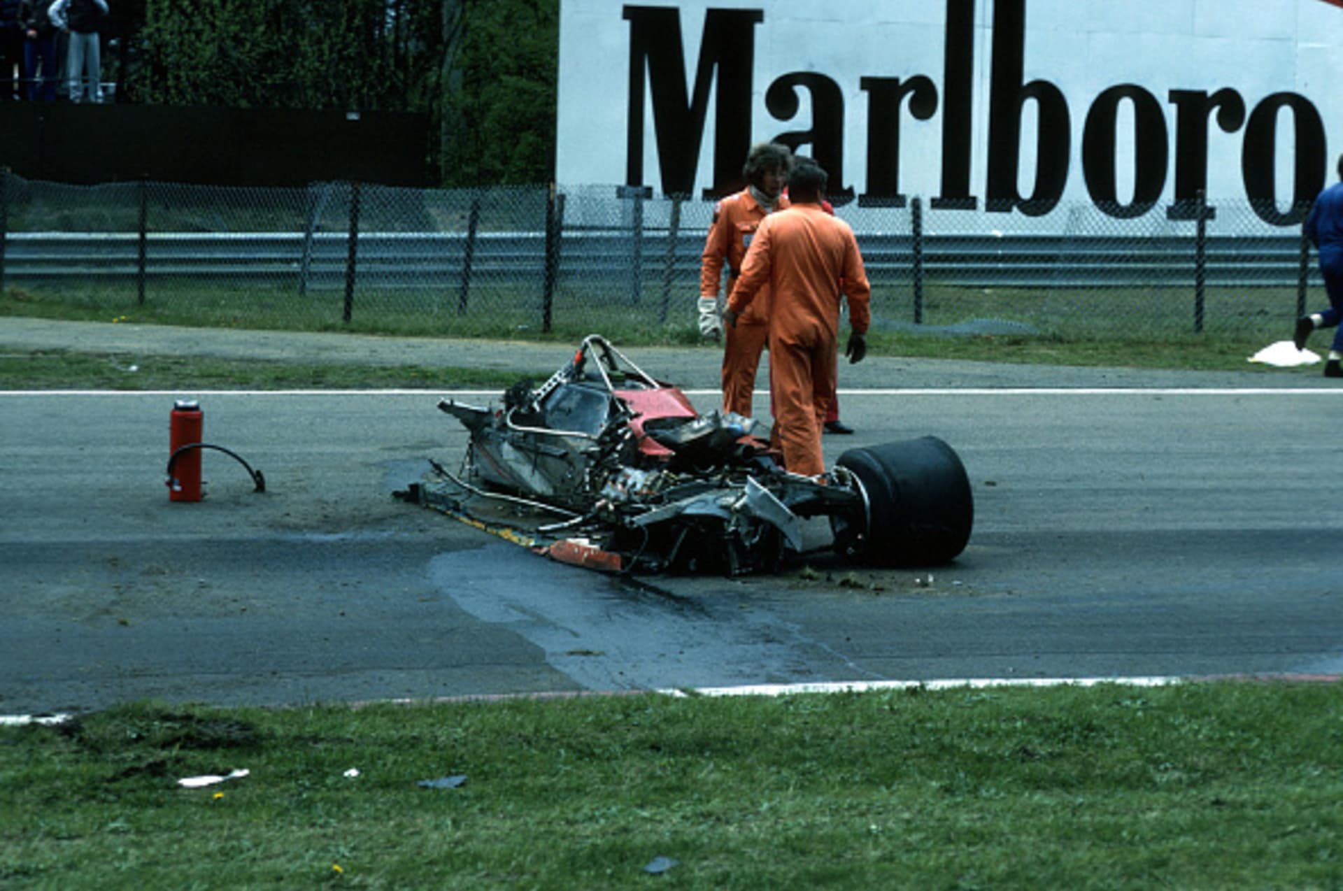 Tragédie Gillese Villeneuva 8. 5. 1982 v tréninku na Velkou cenu Belgie.