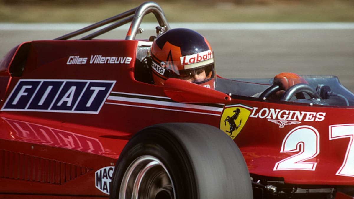 Villeneuve v rudém Ferrari s číslem 27, to byl typický obrázek ranných 80. let.