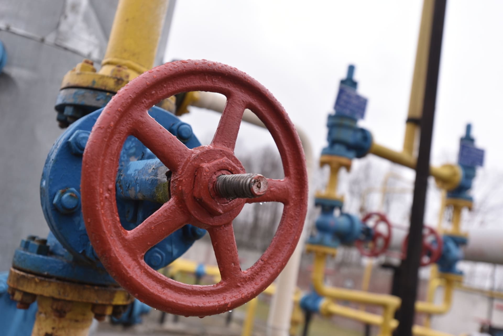 Měřící stanice plynu v ukrajinském Deržavu