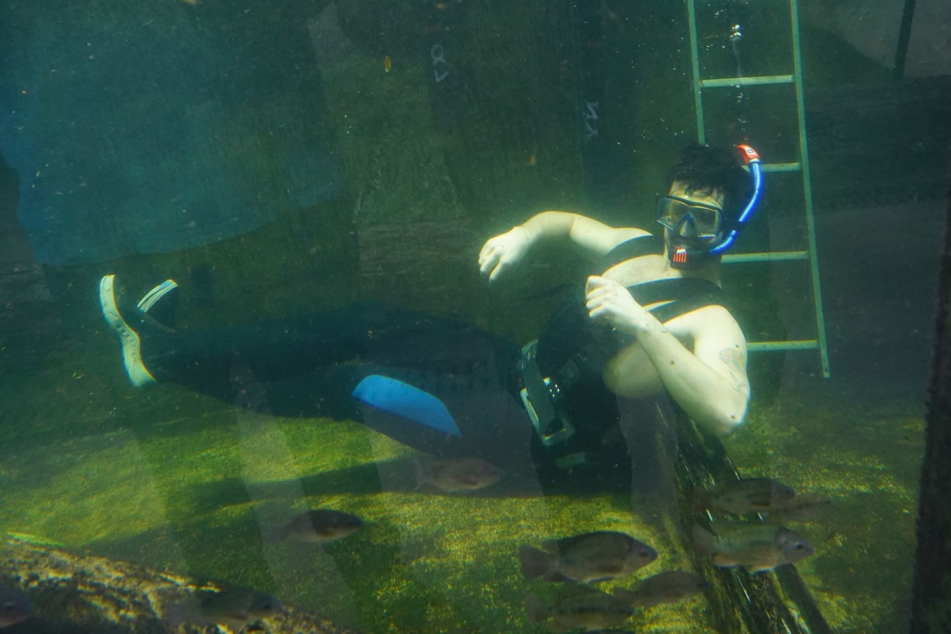 Šimon Bilina v akváriu v seriálu ZOO