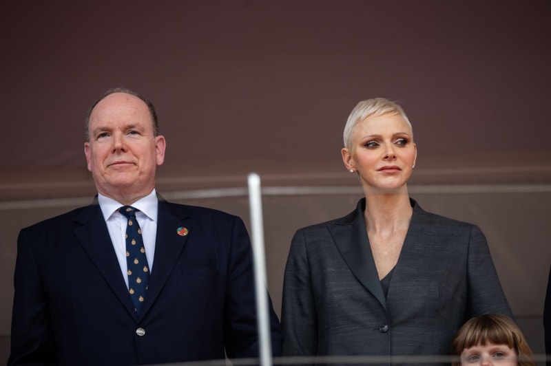 Monacká kněžna Charlene a její manžel kníže Albert II. (30. května 2022)