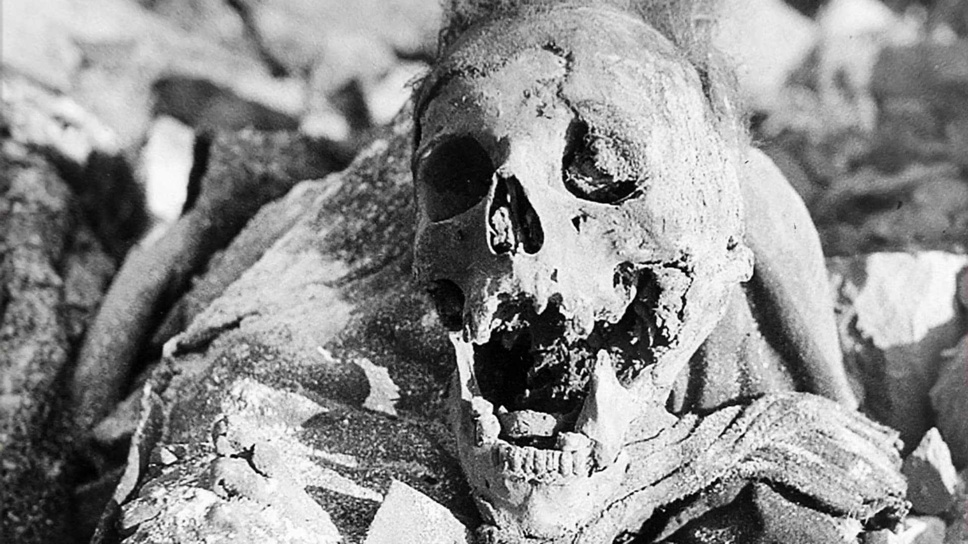 Tělo mrtvého nacisty po útoku na Drážďany