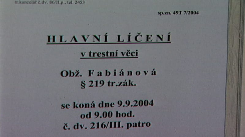 Jaroslava Fabiánová se stala jednou ze dvou žen, které si v Česku odpykávají doživotní tresty. 