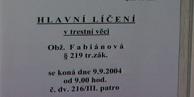 Jaroslava Fabiánová se stala jednou ze tří žen, které si v Česku odpykávají doživotní tresty. 