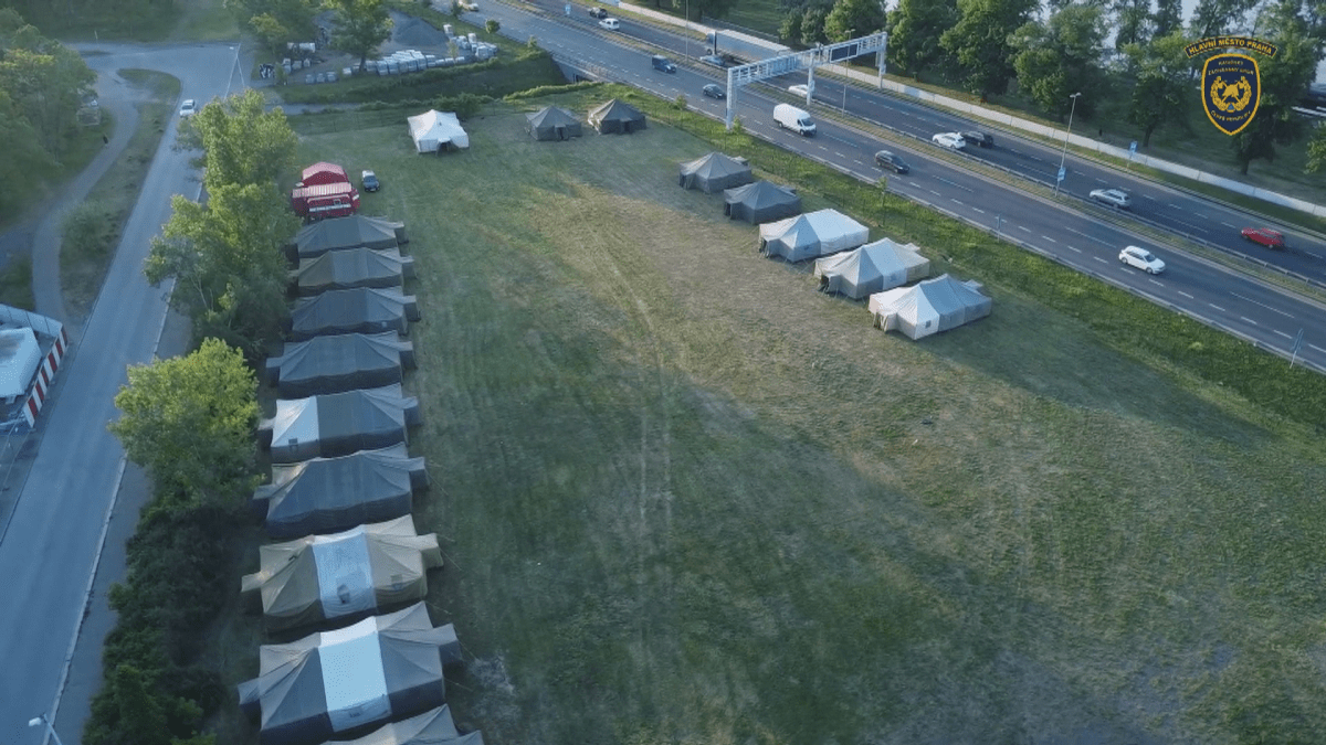 Stanové městečko pro uprchlíky