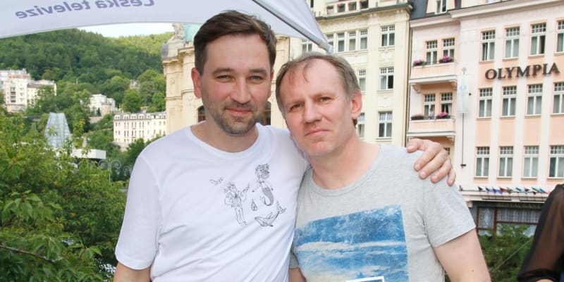Martin Finger s kamarádem Ondřejem Sokolem