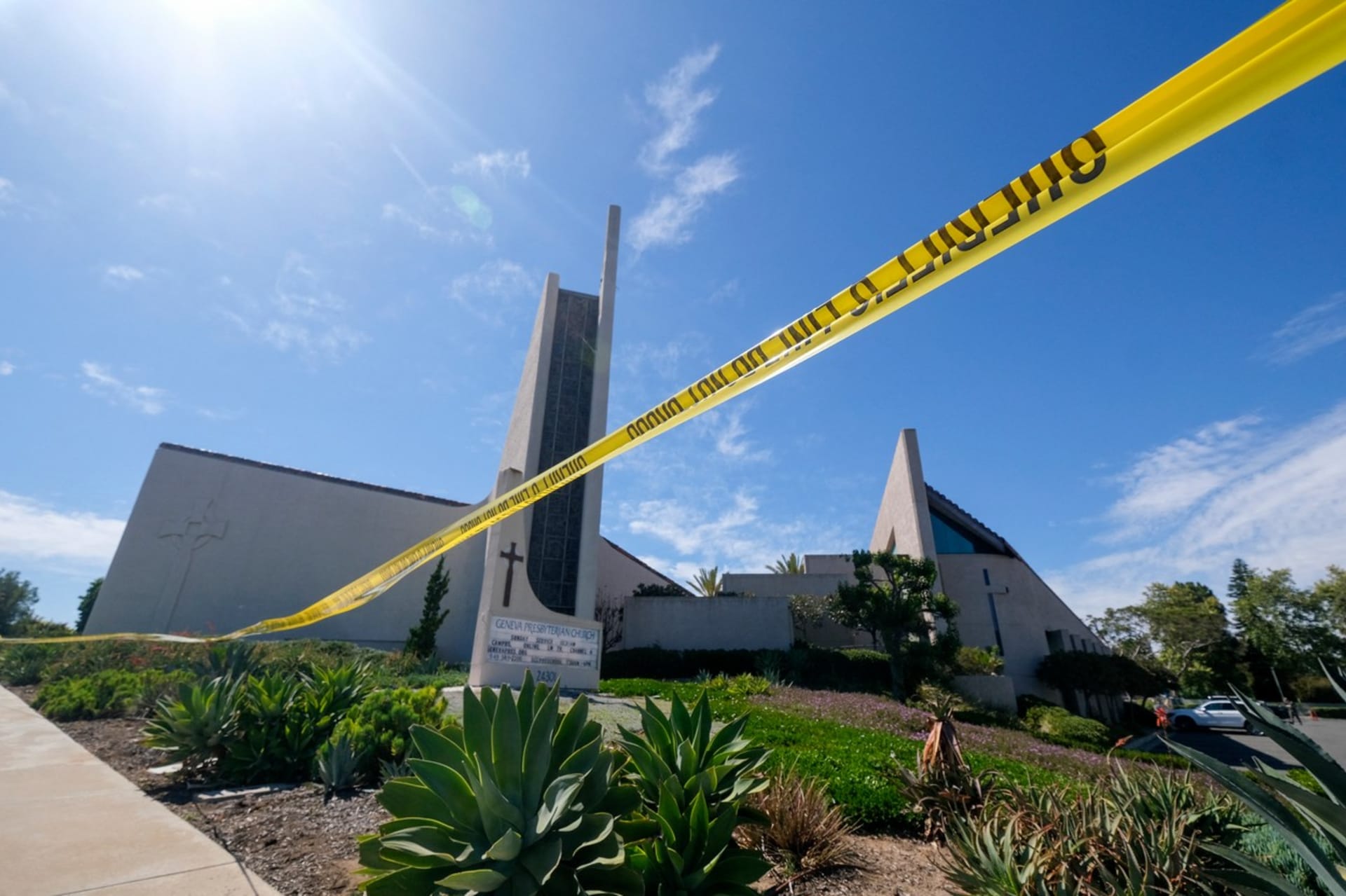 Kostel v Kalifornii, kde došlo k útoku (15. 5. 2022).