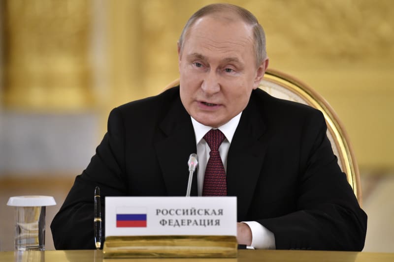 Vladimir Putin na summitu lídrů zemí sdružených v Organizaci Smlouvy o kolektivní bezpečnosti