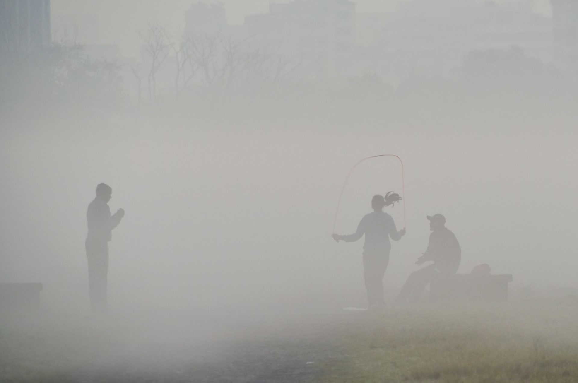 Extrémní smog v indické Kalkatě (15. 12. 2021)