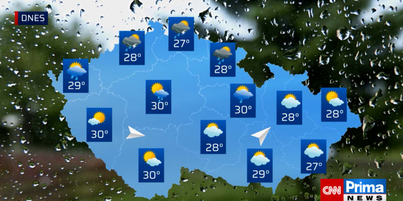 Předpověď počasí v Česku na další dny 