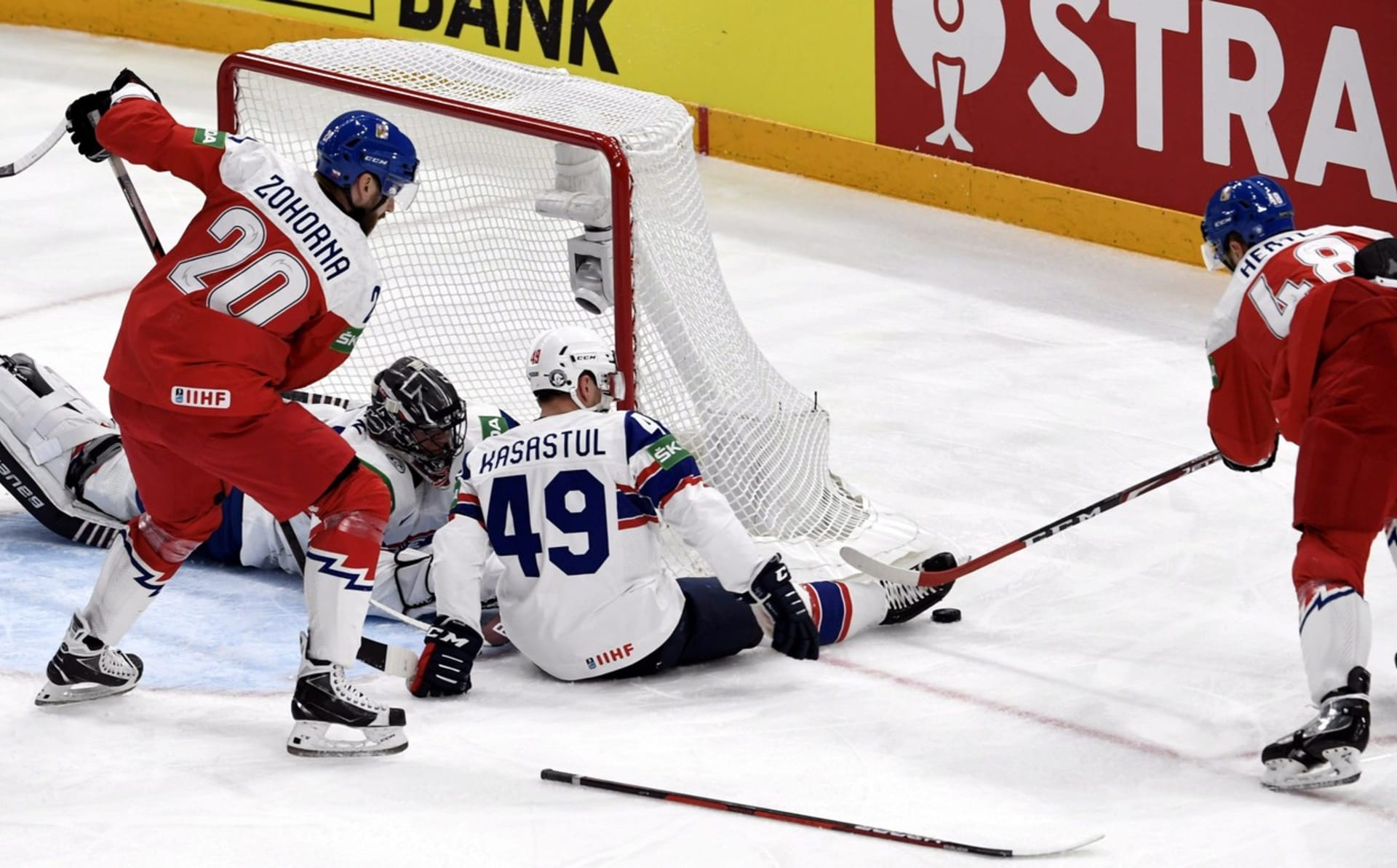 Čeští hokejisté porazili Norsko 4:1.