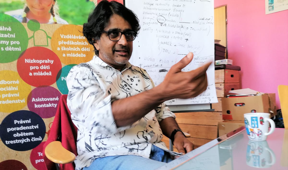 Ostravský aktivista Sri Kumar Vishwanathan 