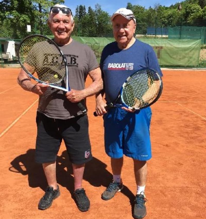 Jiřího Krampola s kamarádem Felixem Slováčkem spojuje společná záliba - tenis