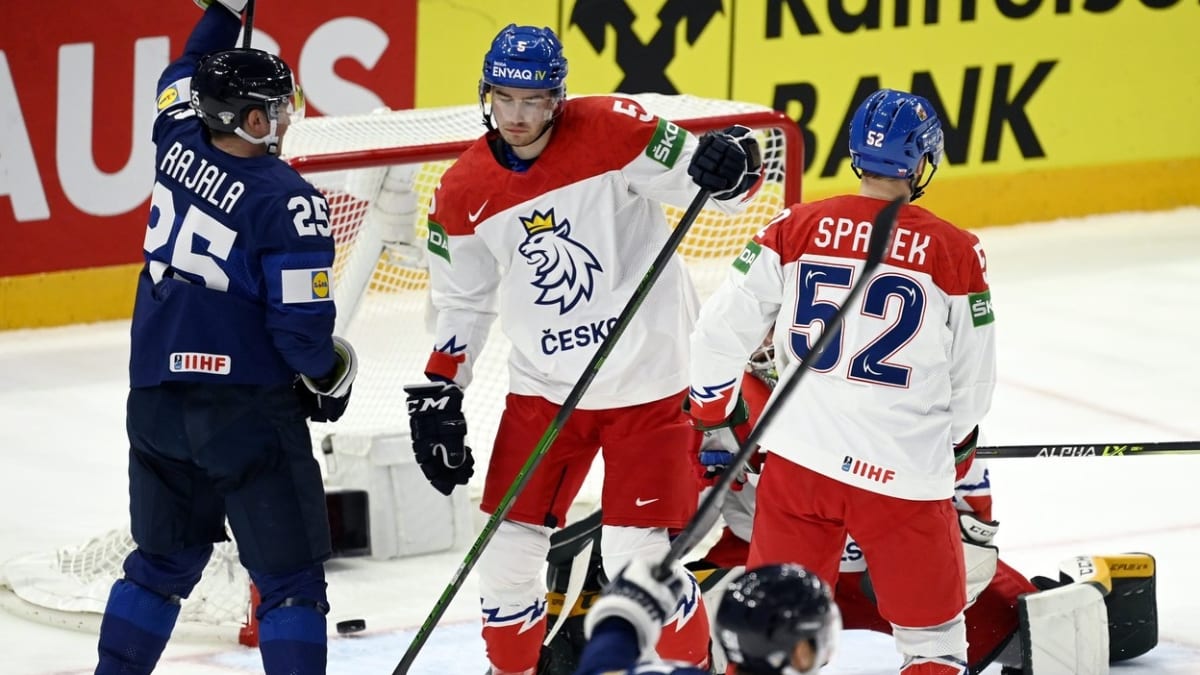 Česká hokejová reprezentace prohrála s Finskem 0:3.