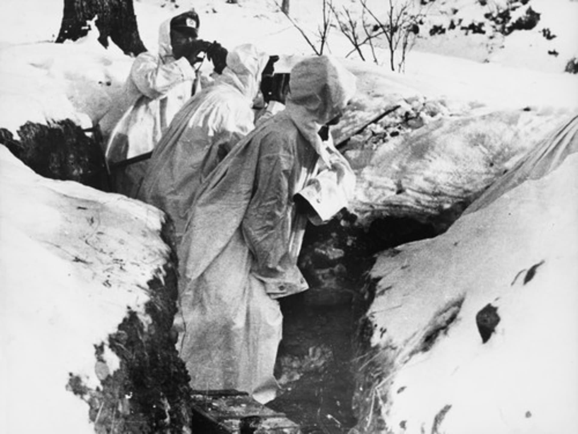 Během zimní války panovaly drsné přírodní podmínky.