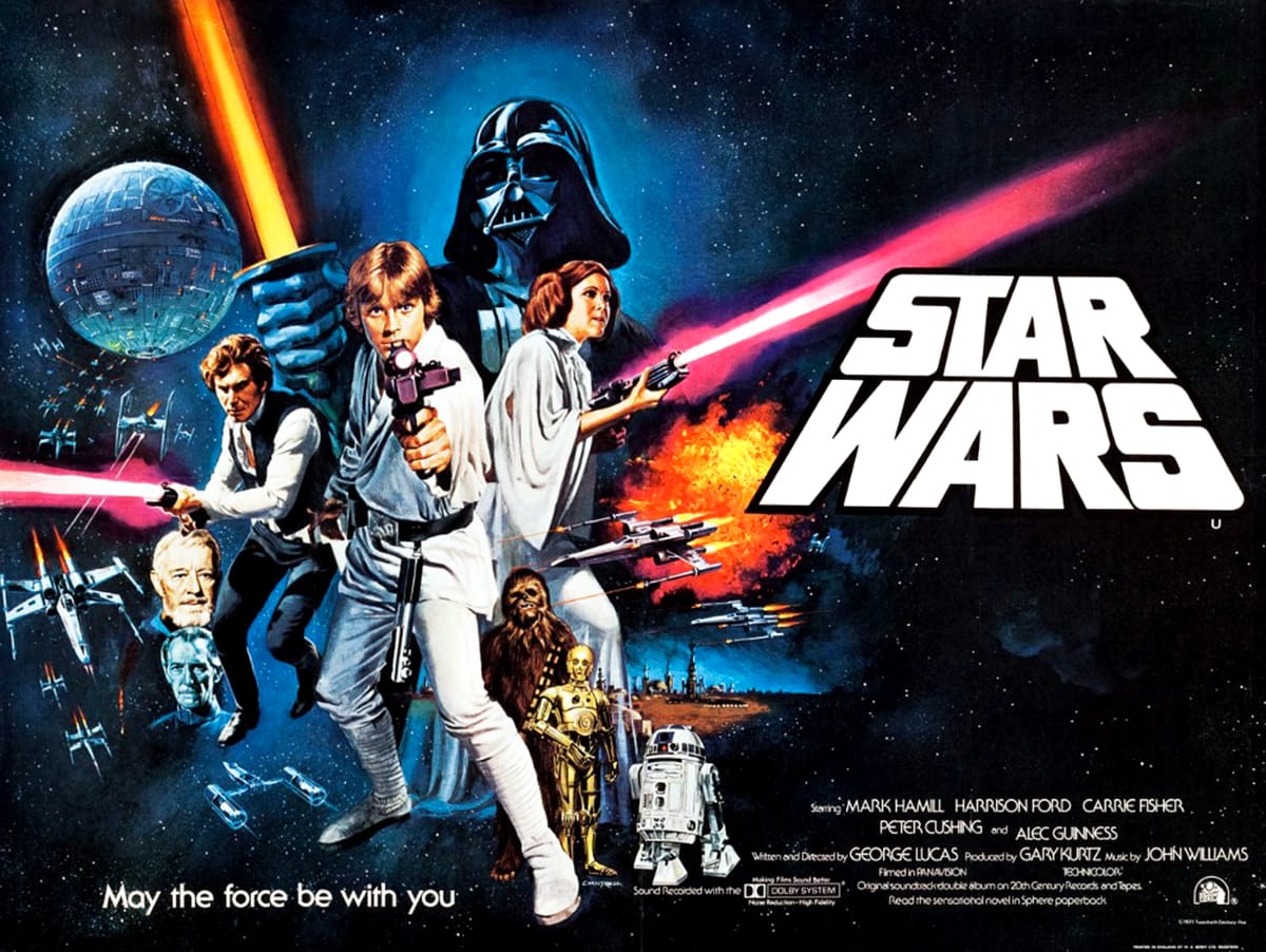 Plakát k původním Star Wars.