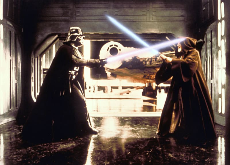 Souboj Dartha Vadera s Obi-Wan Kenobim.