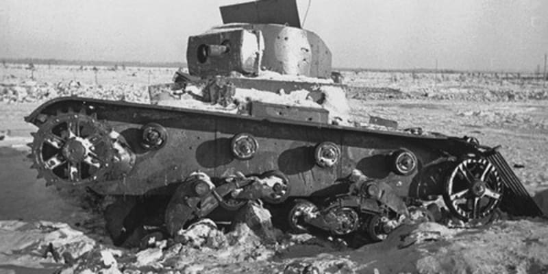 Obě strany využívaly během zimní války tanky.