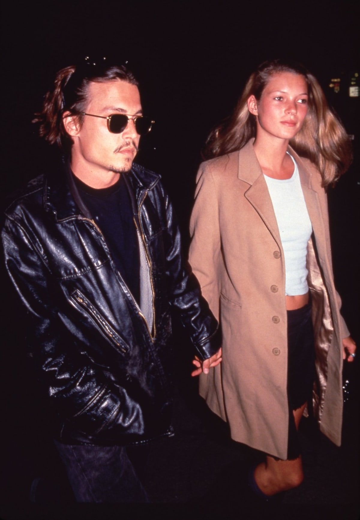 Johnny Depp se svou bývalou partnerkou a modelkou Kate Mossovou