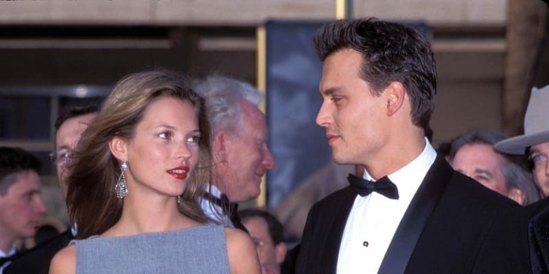 Johnny Depp a Kate Mossová spolu randili v 90. letech.