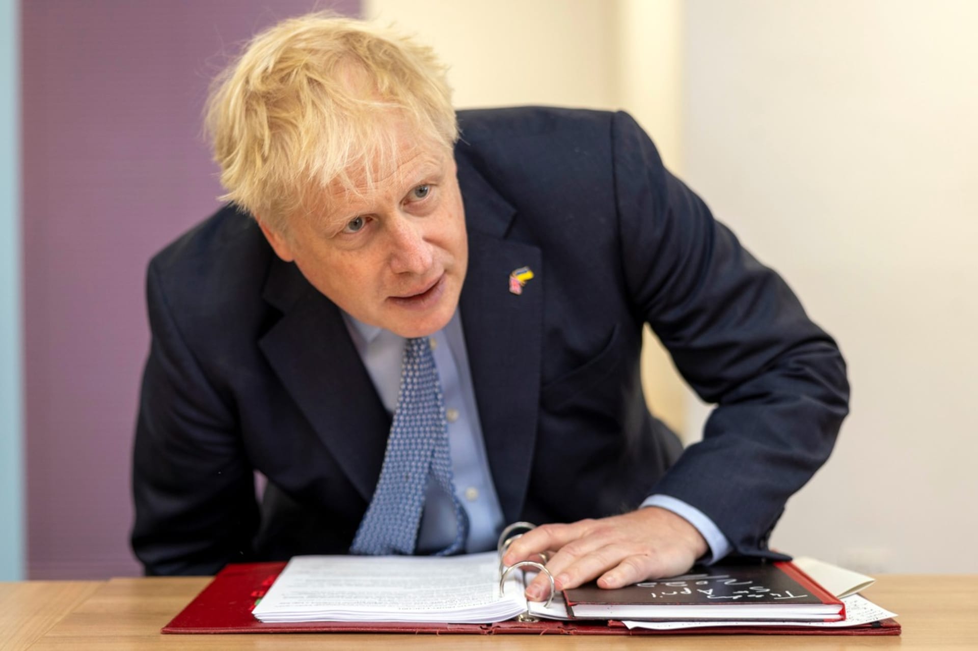 Britský končící premiér Boris Johnson