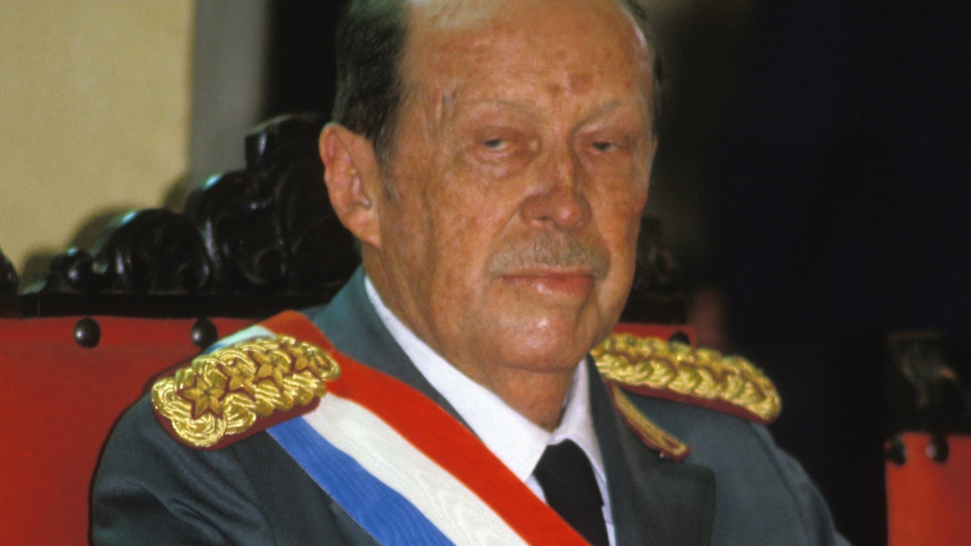 Paraguayský prezident Alfredo Stroessner