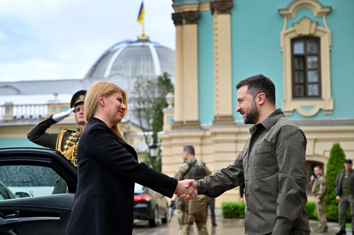 Zuzana Čaputová se na Ukrajině sešla s Volodymyrem Zelenským.