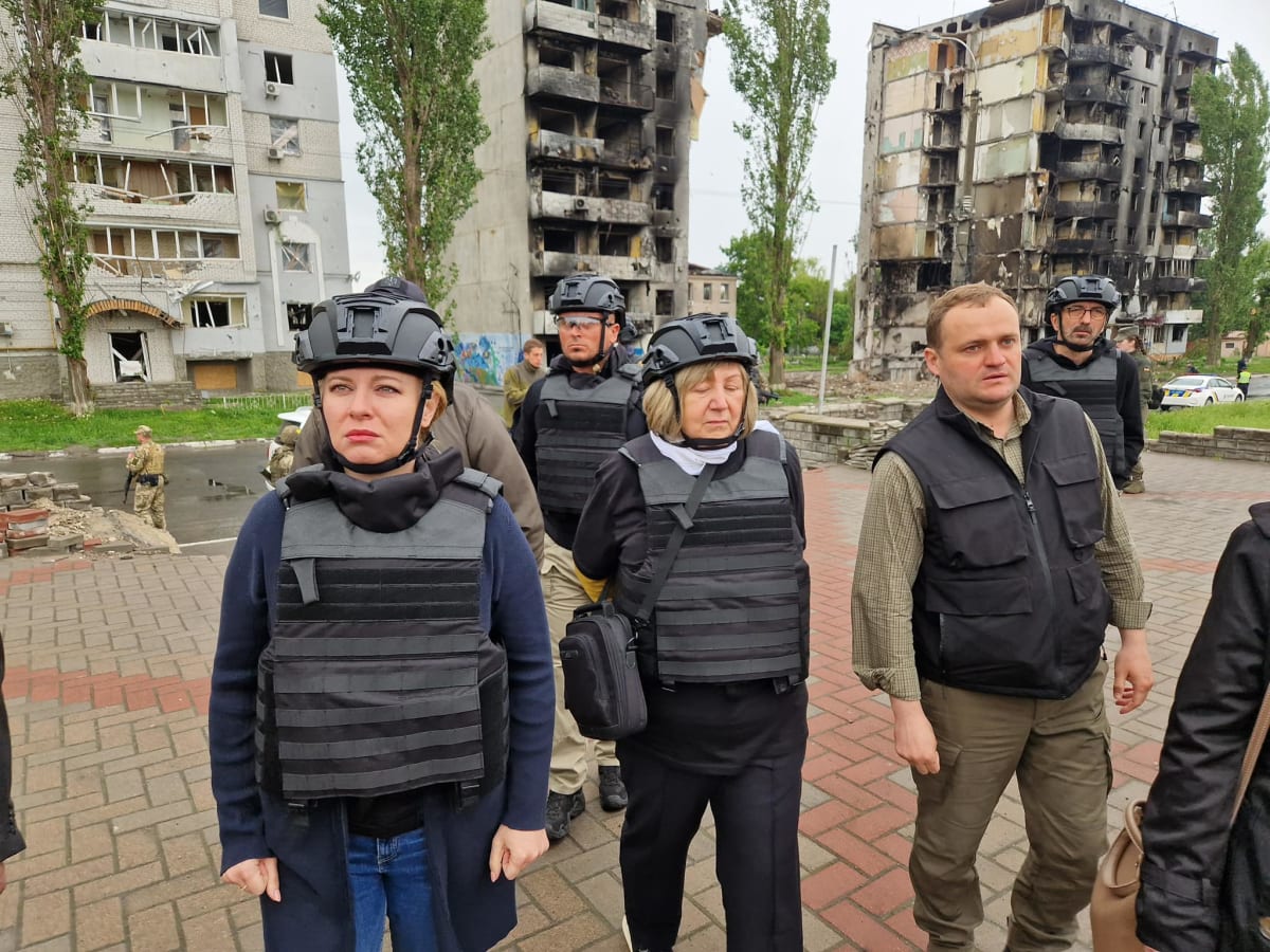 Zuzana Čaputová navštívila Kyjevskou oblast