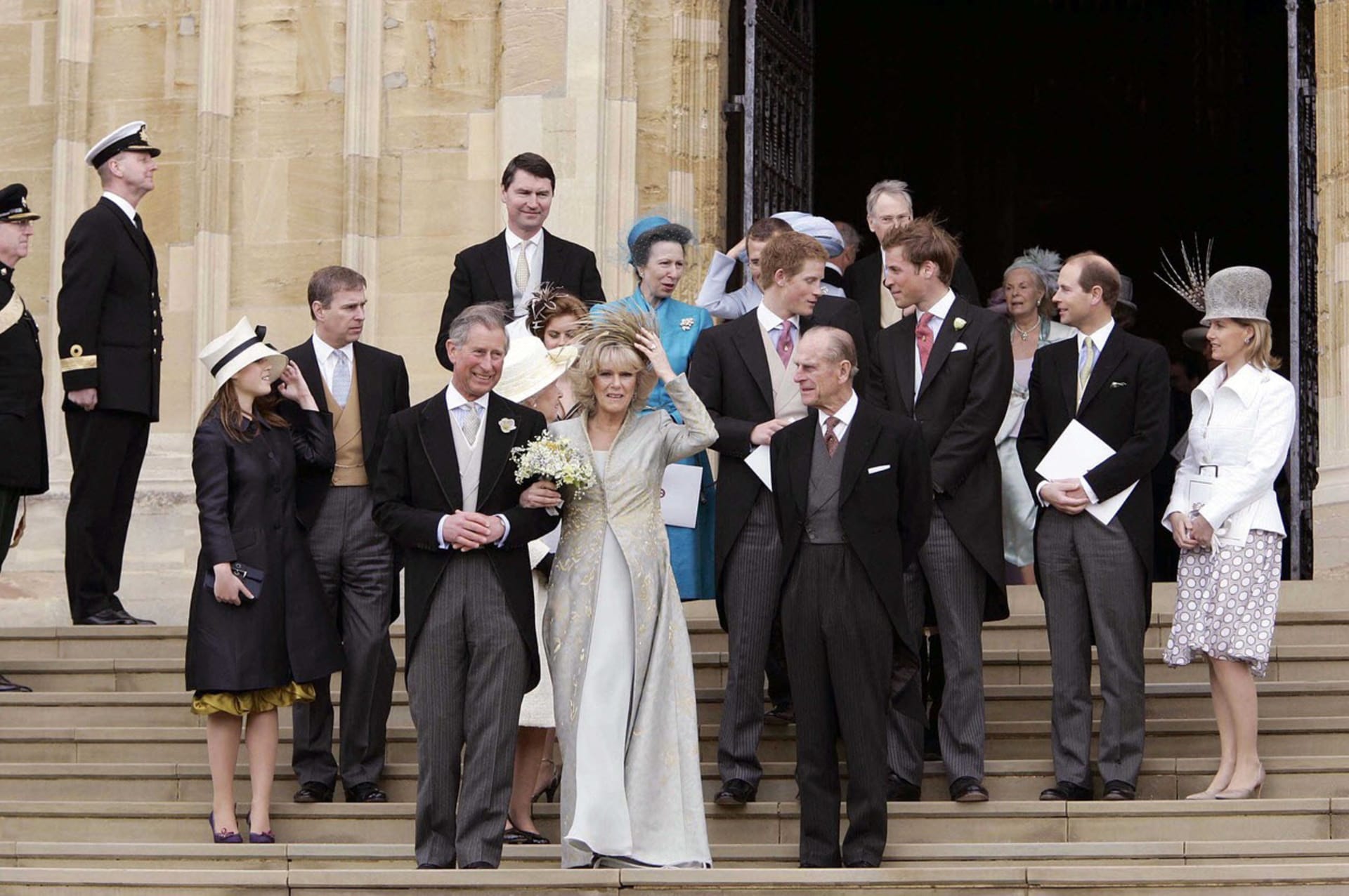 Princ Charles a Camilla, vévodkyně z Cornwallu, v den své svatby 9.4.2005