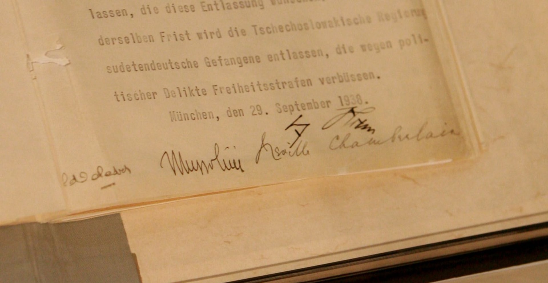 Podpisy pod Mnichovskou dohodou