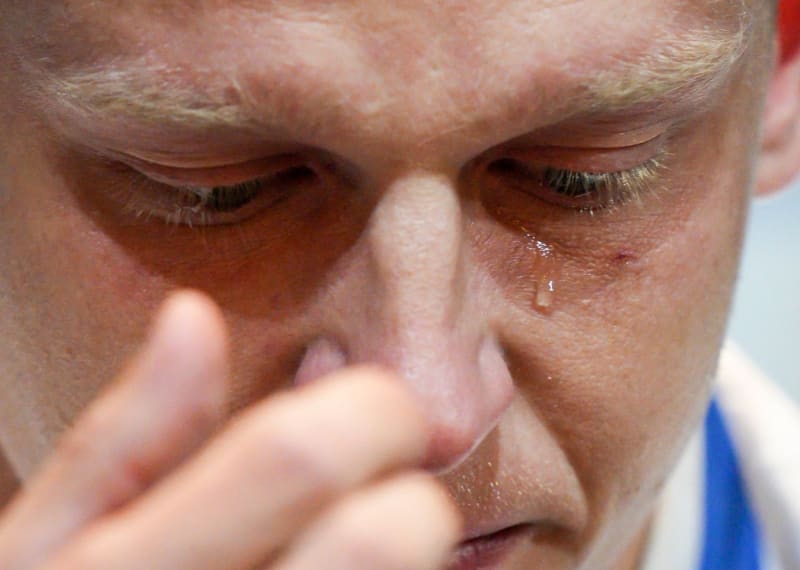 Zinčenko nedokázal na tiskové konferenci před barážovým zápasem udržet emoce na uzdě.