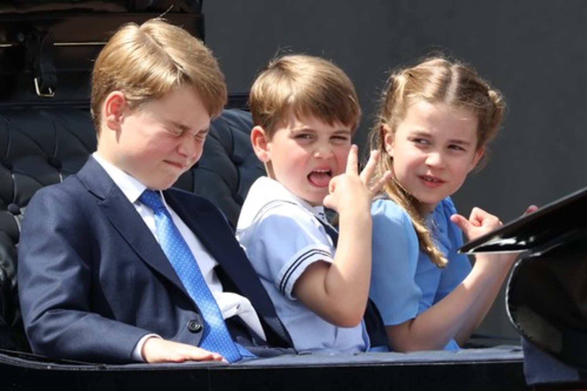 Princové George, Louis a princezna Charlotte