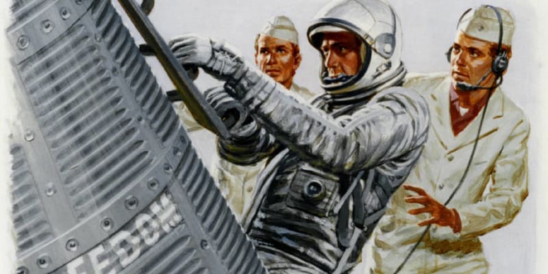 Alan Shepard a jeho loď Freedom 7