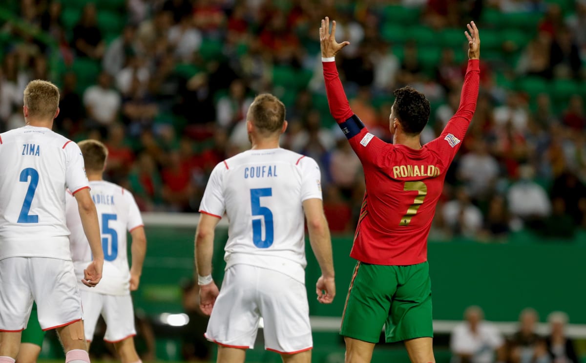 Cristiano Ronaldo se v zápase s Čechy střelecky neprosadil. Přesto si Portugalsko dokráčelo k poklidnému vítězství.