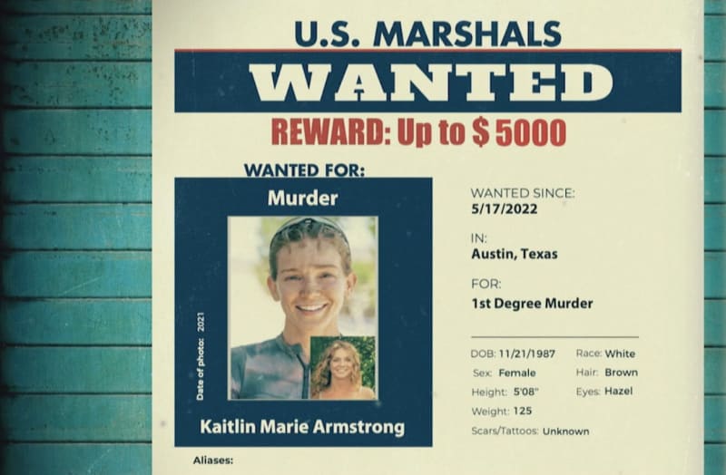 Na hledanou Kaitlin Maii Armstrongovou je vypsaná odměna